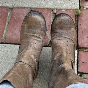 Women's Vintage Cucio Brown Leather Ankle Boots